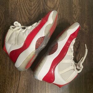 Jordan 11 Retro Cherry Red White 4Y
